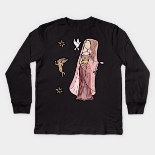 Greek Myth Comix - Aphrodite and Eros Kids Long Sleeve T-Shirt